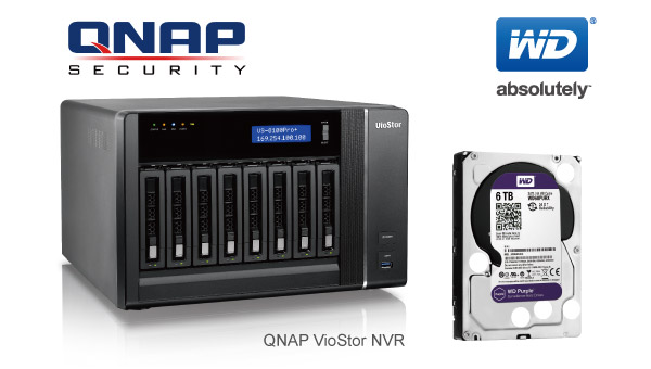 QNAP VioStor NVR Now Supports New WD Purple™ 3.5-inch 5/6 TB Surveillance Hard Drives