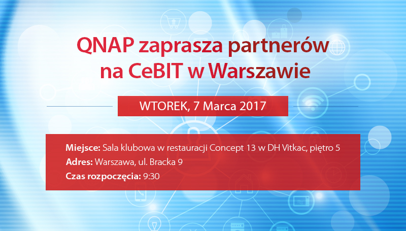 QNAP zaprasza partnerów na CeBIT w Warszawie