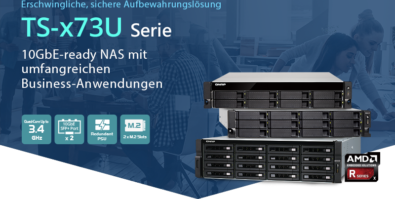 10GbE-ready NAS with comprehensive business applications